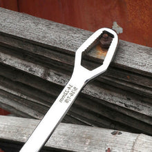 Load image into Gallery viewer, Multi-Function Plum Wrench Open Adjustment Double-Headed Self-Tightening Wrench, Black, Silver
