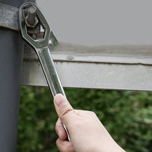 Load image into Gallery viewer, Multi-Function Plum Wrench Open Adjustment Double-Headed Self-Tightening Wrench, Black, Silver