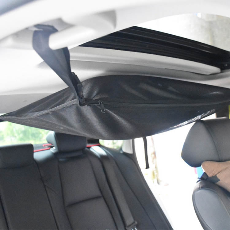 Car Storage Network Pocket Car Roof Seating Room Mesh Folding Hanging Bag, Style:, Single Layer
