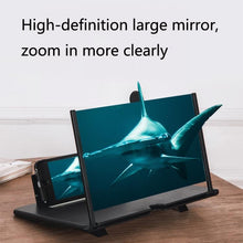 Load image into Gallery viewer, 16 inch Mobile Phone Screen Magnifier With Pull-Out 3D Eye Protection High-Definition Magnifying Glass Holder, Black, White
