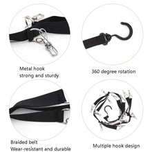 Load image into Gallery viewer, Rotary Hook Wardrobe Cap Clip-Hanging Rope Bedroom Home Storage Clothes Door Back Rogue, Clothes Door Back Hook