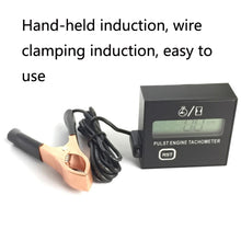 Load image into Gallery viewer, ZSB-03 Chain Saw Tachometer Gasoline Engine Lawn Mower High Tachometer Digital Display Induction Pulse Tachometer, Clip Version, Double Button Clip Version