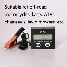 Load image into Gallery viewer, ZSB-03 Chain Saw Tachometer Gasoline Engine Lawn Mower High Tachometer Digital Display Induction Pulse Tachometer, Clip Version, Double Button Clip Version