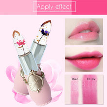 Load image into Gallery viewer, Transparent Changed Color Moisturizer Jelly Flower Long-lasting Lipbalm, light pink, rose red, deep red, yellow, light green, purple