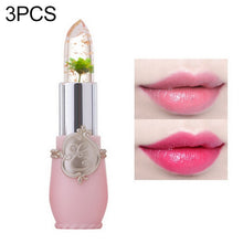 Load image into Gallery viewer, Transparent Changed Color Moisturizer Jelly Flower Long-lasting Lipbalm, light pink, rose red, deep red, yellow, light green, purple