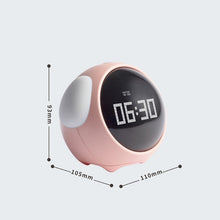 Load image into Gallery viewer, Cartoon Cmart Alarm Clock For Children Bedroom Bedside LED Lamp Charging Electronic Digital Clock, White (Foundation), Pink (Foundation), White (Expression Version), Pink (Expression Version)