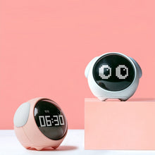 Load image into Gallery viewer, Cartoon Cmart Alarm Clock For Children Bedroom Bedside LED Lamp Charging Electronic Digital Clock, White (Foundation), Pink (Foundation), White (Expression Version), Pink (Expression Version)