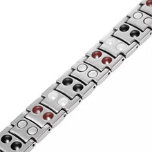Load image into Gallery viewer, Double Row Magnet Magnetic Therapy Bracelet For Men, Colour: Bronze Full Magnet, Black, White, Gold, Black Full Magnet, Bronze Full Magnet