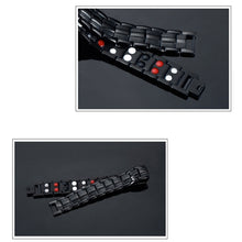 Load image into Gallery viewer, Double Row Magnet Magnetic Therapy Bracelet For Men, Colour: Bronze Full Magnet, Black, White, Gold, Black Full Magnet, Bronze Full Magnet