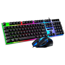 Load image into Gallery viewer, ZGB G21B Colorful Glow USB Wired Keyboard Mouse Set, White, Black