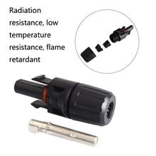 Load image into Gallery viewer, 10 Sets MC4 Solar Photovoltaic Connector Waterproof Flame-Retardant Socket, MC4