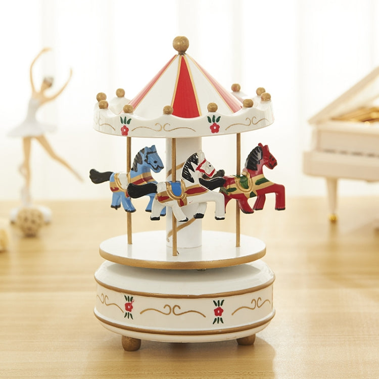 Sky City Carousel Clockwork Music Box Couples Birthday Gift