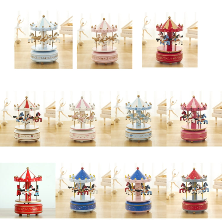 Sky City Carousel Clockwork Music Box Couples Birthday Gift