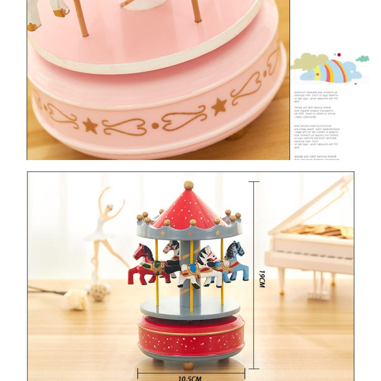 Sky City Carousel Clockwork Music Box Couples Birthday Gift