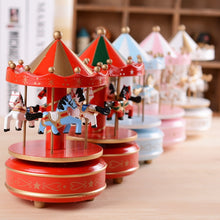 Load image into Gallery viewer, Sky City Carousel Clockwork Music Box Couples Birthday Gift