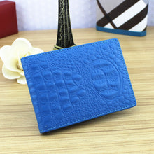 Load image into Gallery viewer, Crocodile Pattern Driver License Cover Universal Driver License Holder Card Slot ID Card Holder, Blue, Black, White, Orange, Red, Pink, Rose Red
