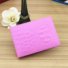 Load image into Gallery viewer, Crocodile Pattern Driver License Cover Universal Driver License Holder Card Slot ID Card Holder, Blue, Black, White, Orange, Red, Pink, Rose Red