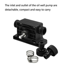 Load image into Gallery viewer, Portable Mini Water Pump Electric Drill Driven High Flow Oil Pump, Standard With Two Connectors, High Flow Oil Pump
