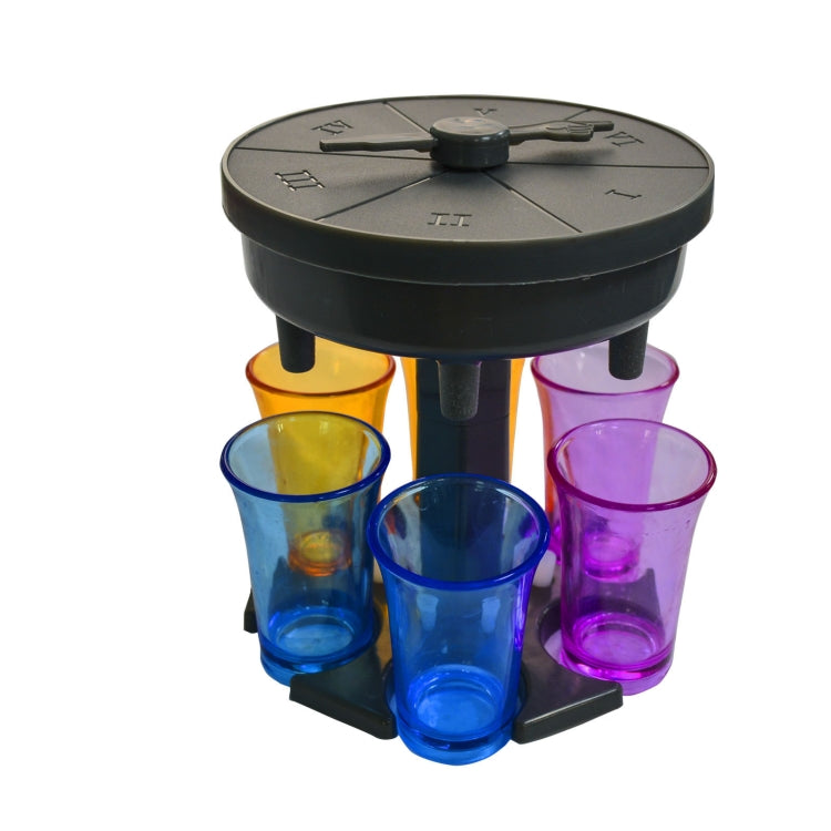 6 Cups Wine Dispenser Automatic Diversion Wine Pourer With Game Turntable, Style:, Round Pink with Transparent Cup, Round Pink with Color Cup, Round Blue with Transparent Cup, Round Blue with Color Cup, Round Gray with Transparent Cup                  ...