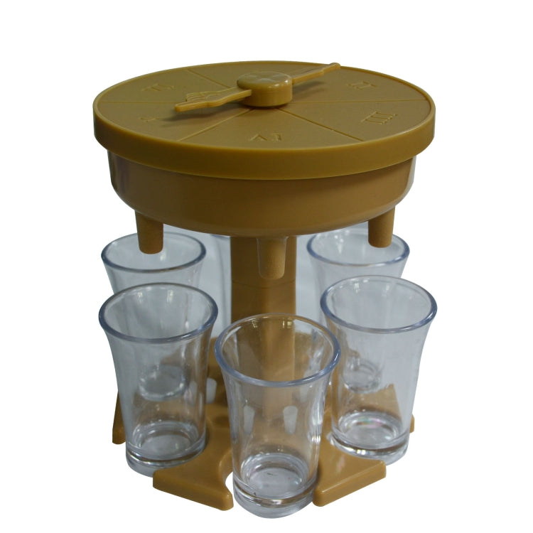 6 Cups Wine Dispenser Automatic Diversion Wine Pourer With Game Turntable, Style:, Round Pink with Transparent Cup, Round Pink with Color Cup, Round Blue with Transparent Cup, Round Blue with Color Cup, Round Gray with Transparent Cup                  ...