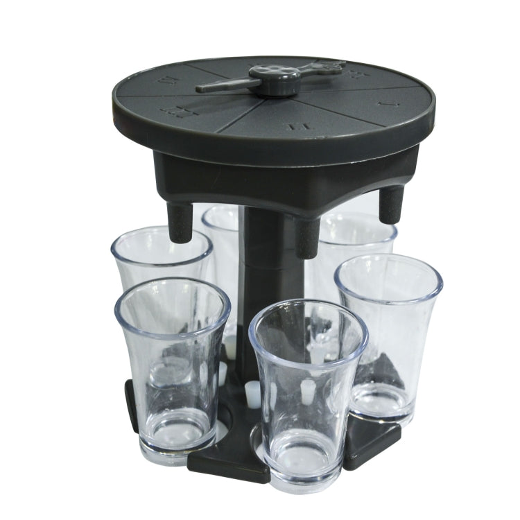 6 Cups Wine Dispenser Automatic Diversion Wine Pourer With Game Turntable, Style:, Round Pink with Transparent Cup, Round Pink with Color Cup, Round Blue with Transparent Cup, Round Blue with Color Cup, Round Gray with Transparent Cup                  ...