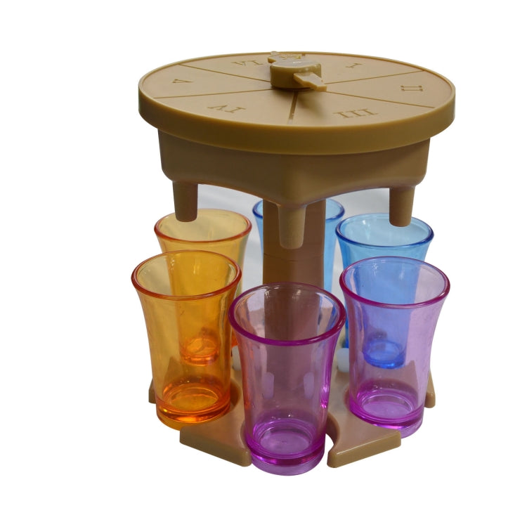 6 Cups Wine Dispenser Automatic Diversion Wine Pourer With Game Turntable, Style:, Round Pink with Transparent Cup, Round Pink with Color Cup, Round Blue with Transparent Cup, Round Blue with Color Cup, Round Gray with Transparent Cup                  ...