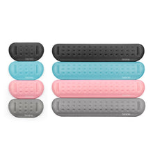 Load image into Gallery viewer, Baona Silicone Memory Cotton Wrist Pad Massage Hole Keyboard Mouse Pad, Style:, Mouse Pad (Blue), Mouse Pad (Gray), Mouse Pad (Black), Mouse Pad (Pink), Medium Keyboard Rest (Blue), Medium Keyboard Rest (Gray), Medium Keyboard Rest (Black)             ...