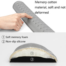 Load image into Gallery viewer, Baona Silicone Memory Cotton Wrist Pad Massage Hole Keyboard Mouse Pad, Style:, Mouse Pad (Blue), Mouse Pad (Gray), Mouse Pad (Black), Mouse Pad (Pink), Medium Keyboard Rest (Blue), Medium Keyboard Rest (Gray), Medium Keyboard Rest (Black)             ...