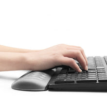 Load image into Gallery viewer, Baona Silicone Memory Cotton Wrist Pad Massage Hole Keyboard Mouse Pad, Style:, Mouse Pad (Blue), Mouse Pad (Gray), Mouse Pad (Black), Mouse Pad (Pink), Medium Keyboard Rest (Blue), Medium Keyboard Rest (Gray), Medium Keyboard Rest (Black)             ...