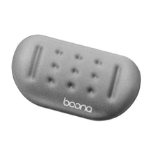 Load image into Gallery viewer, Baona Silicone Memory Cotton Wrist Pad Massage Hole Keyboard Mouse Pad, Style:, Mouse Pad (Blue), Mouse Pad (Gray), Mouse Pad (Black), Mouse Pad (Pink), Medium Keyboard Rest (Blue), Medium Keyboard Rest (Gray), Medium Keyboard Rest (Black)             ...