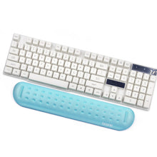 Load image into Gallery viewer, Baona Silicone Memory Cotton Wrist Pad Massage Hole Keyboard Mouse Pad, Style:, Mouse Pad (Blue), Mouse Pad (Gray), Mouse Pad (Black), Mouse Pad (Pink), Medium Keyboard Rest (Blue), Medium Keyboard Rest (Gray), Medium Keyboard Rest (Black)             ...