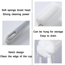 Load image into Gallery viewer, Baby Bottle Vacuum Cup Sponge Long Handle Brush Household Cleaning Brush