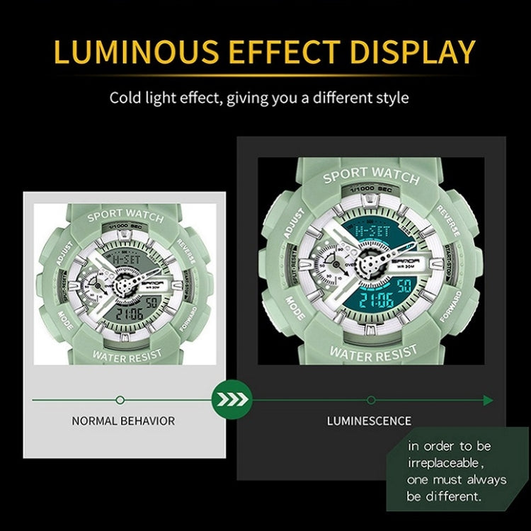 SANDA Outdoor Leisure Waterproof Multifunctional Luminous Electronic Watch