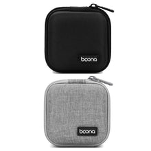 Load image into Gallery viewer, 2 PCS Baona BN-F001 Headset Oxford EVA Storage Box Data Cable Charger Organizing Box, Gray, Black
