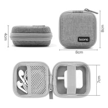 Load image into Gallery viewer, 2 PCS Baona BN-F001 Headset Oxford EVA Storage Box Data Cable Charger Organizing Box, Gray, Black