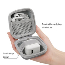 Load image into Gallery viewer, 2 PCS Baona BN-F001 Headset Oxford EVA Storage Box Data Cable Charger Organizing Box, Gray, Black