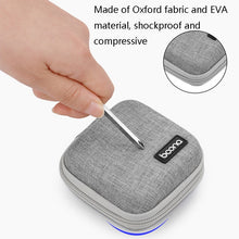 Load image into Gallery viewer, 2 PCS Baona BN-F001 Headset Oxford EVA Storage Box Data Cable Charger Organizing Box, Gray, Black