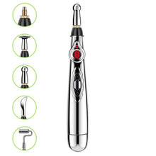 Load image into Gallery viewer, Circulating Energy Automatic Point Finding Meridian Pen Home Pain Electronic Acupuncture Pen Specifications：, 5 Head Color Boxes (Battery Model), Only Pen, 3 Head Color Box (Charging Model), 5 Head Color Box (Charging Model)