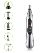 Load image into Gallery viewer, Circulating Energy Automatic Point Finding Meridian Pen Home Pain Electronic Acupuncture Pen Specifications：, 5 Head Color Boxes (Battery Model), Only Pen, 3 Head Color Box (Charging Model), 5 Head Color Box (Charging Model)