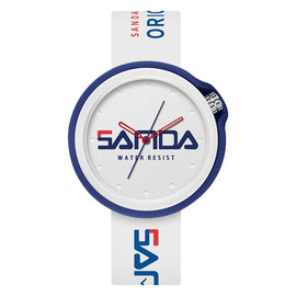 SANDA 3200 Silicone Belt Quartz Sports Watch For Men And Women
