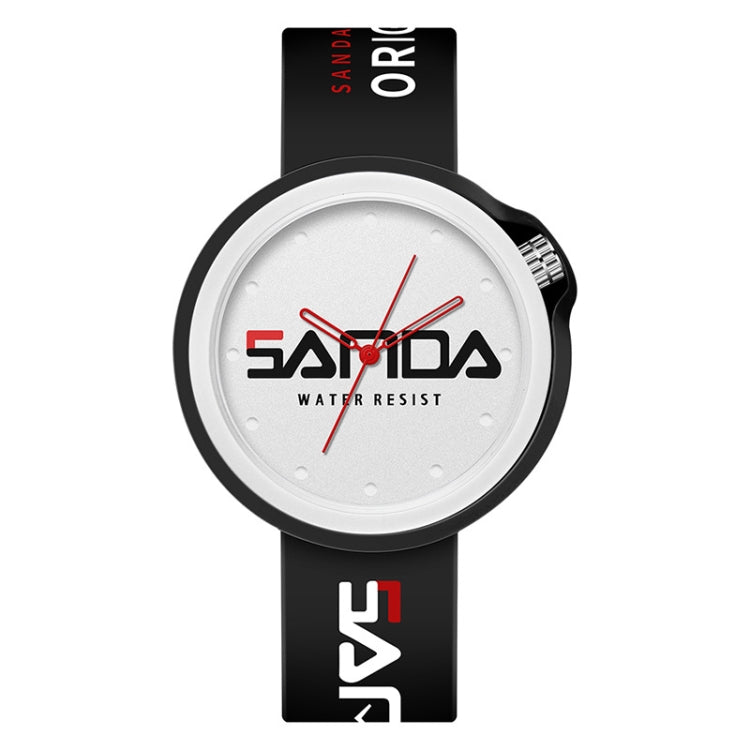 SANDA 3200 Silicone Belt Quartz Sports Watch For Men And Women