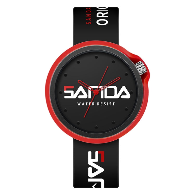 SANDA 3200 Silicone Belt Quartz Sports Watch For Men And Women