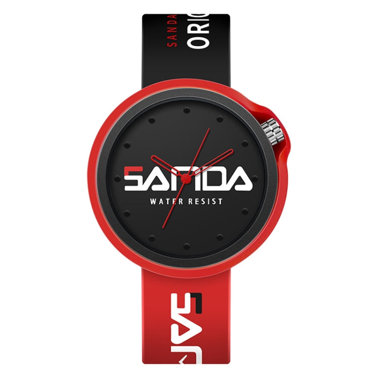 SANDA 3200 Silicone Belt Quartz Sports Watch For Men And Women