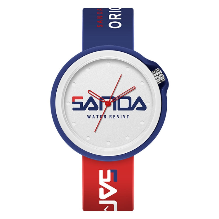 SANDA 3200 Silicone Belt Quartz Sports Watch For Men And Women