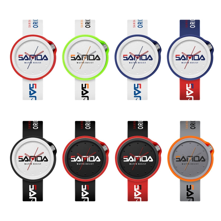 SANDA 3200 Silicone Belt Quartz Sports Watch For Men And Women