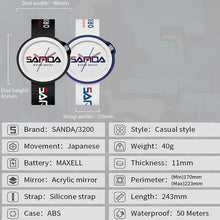 Load image into Gallery viewer, SANDA 3200 Silicone Belt Quartz Sports Watch For Men And Women