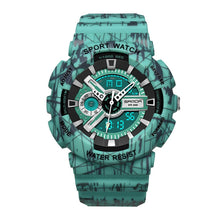 Load image into Gallery viewer, SANDA Three-Pin Luminous Outdoor Waterproof Multifunctional Couple Electronic Watch