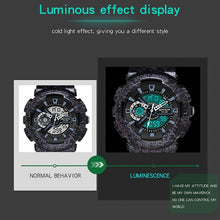 Load image into Gallery viewer, SANDA Three-Pin Luminous Outdoor Waterproof Multifunctional Couple Electronic Watch