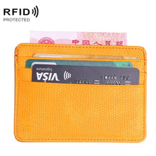 Load image into Gallery viewer, KT1002 RFID Function Lizard Pattern Bank Card Holder PU Business Card Case