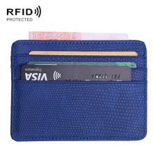Load image into Gallery viewer, KT1002 RFID Function Lizard Pattern Bank Card Holder PU Business Card Case